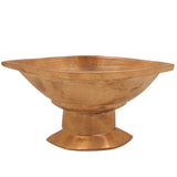 Bronze Handmade Vibhuti Patra Naam Holder Pooja Plate, Panchaloha Pittalai Kansa Kanchu Velliyam Ashtadhatu Chola Art Temple Decor, Gold, 3 Inch, 1 Piece