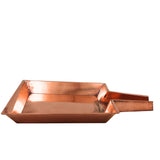 Copper Abhisheka Patra, Pooja Thali, Ritual Plate, Hindu Worship Vessel, Temple Abhishekam Plate, Traditional Pooja Accessories for Shiva Idol, Gold, 11.5 Inch, 1 Piece