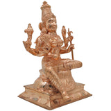 Bronze Rajarajeshwari Idol, Panchaloha Murti, Handmade Raja Rajeshwari Goddess Sculpture, Chola Art Statue for Pooja & Home Decor, Gold, 10.5 Inch, 1 Piece