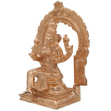 Bronze Rajarajeshwari / Lakshmi Idol, Handmade Panchaloha Murti, Chola Art Goddess Statue, Decorative & Pooja Idol, Ashtadhatu Alloy, Gold, 10 Inch, 1 Piece