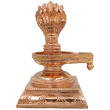 Bronze Handcrafted Shiva Lingam Idol, Shivalinga Murti, Jyotirlinga Sculpture, Panchaloha & Chola Art, Spiritual Puja Statue for Home Mandir, Gold, 6.5 Inch, 1 Piece