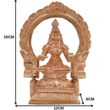 Bronze Annapurna Idol, Panchaloha Murti, Handmade Annapoorna Statue, Chola Art Sculpture, Annapurneshwari Brass Figurine for Home & Temple Pooja, Gold, 6.5 Inch, 1 Piece