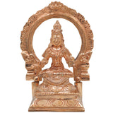 Bronze Annapurna Idol, Handmade Panchaloha & Chola Art Sculpture, Annapurneshwari Statue for Pooja, Home, Temple, Vastu Decor, Gold, 6.5 Inch, 1 Piece