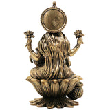 Brass Lakshmi Murti | Mahalakshmi Idol, ShriLakshmi Statue for Pooja, Home Decor & Gifts, Gold, 4 Inch, 1 Piece