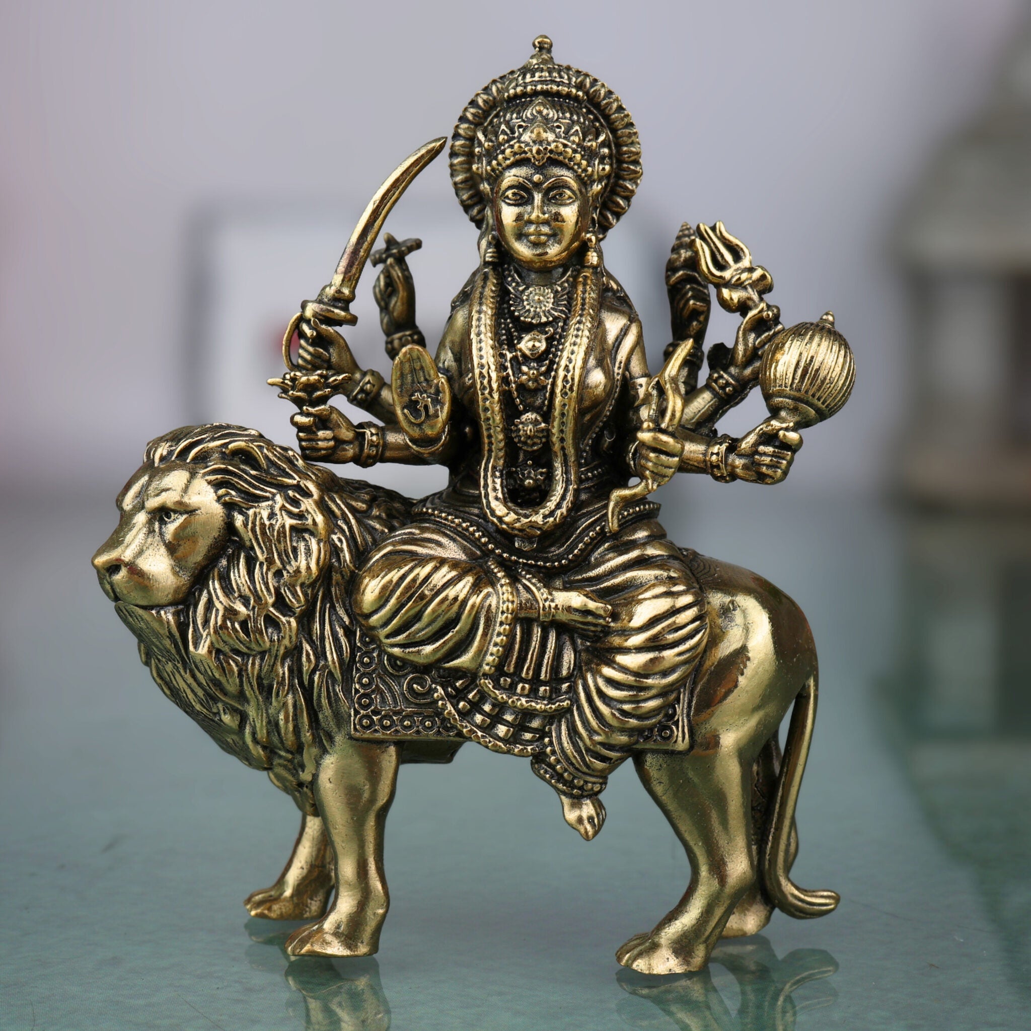 Brass Handcrafted Durga Idol