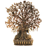 Brass Buddha Idol, Gautam Buddha Statue, Shakyamuni Murti, Siddhartha Gautama Vigraha, Meditating & Sitting Buddha Sculpture for Pooja & Home Decor, Gold, 6.5 Inch, 1 Piece