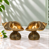 Brass Shankh Diya