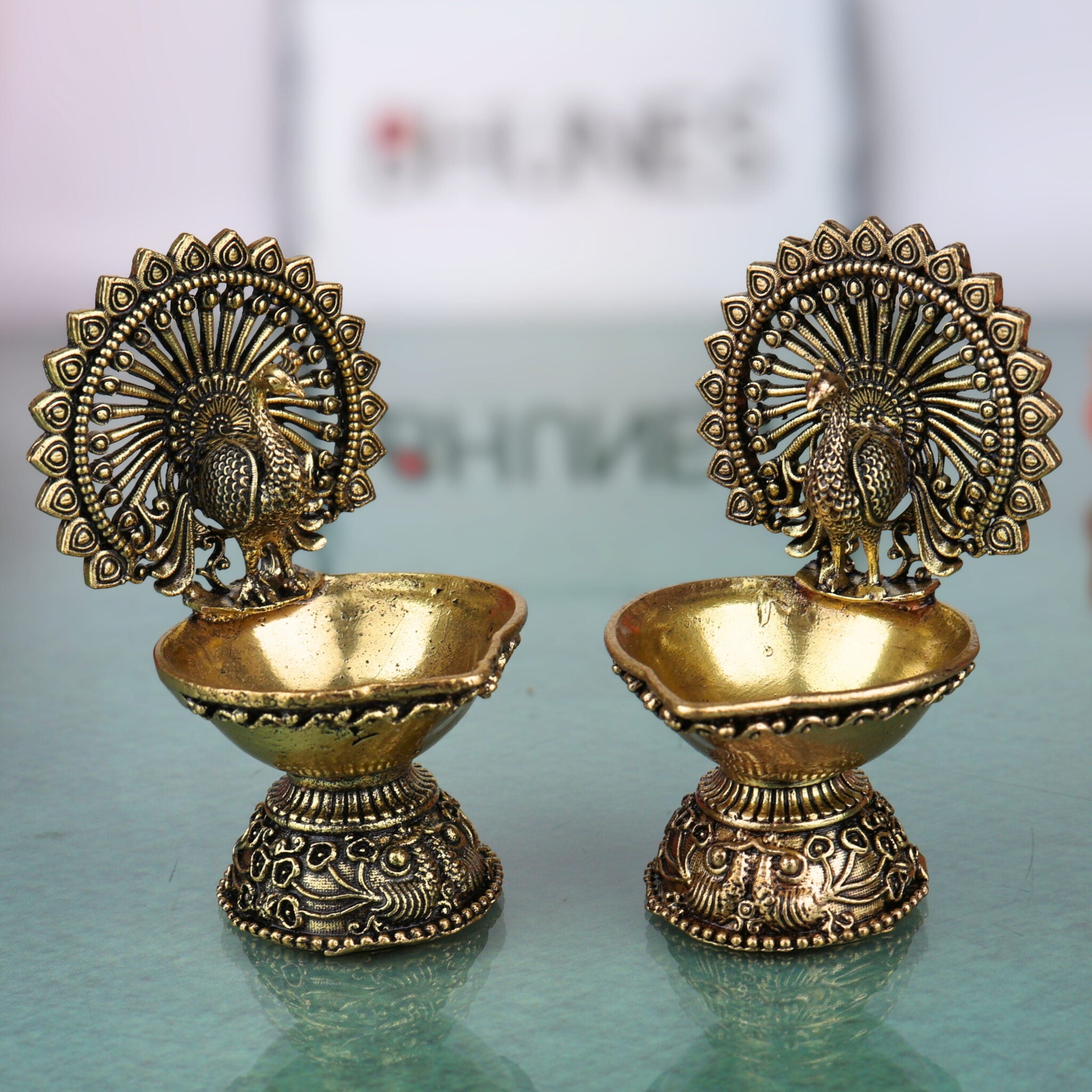 Peacock Diya