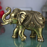 Brass Elephant Idol