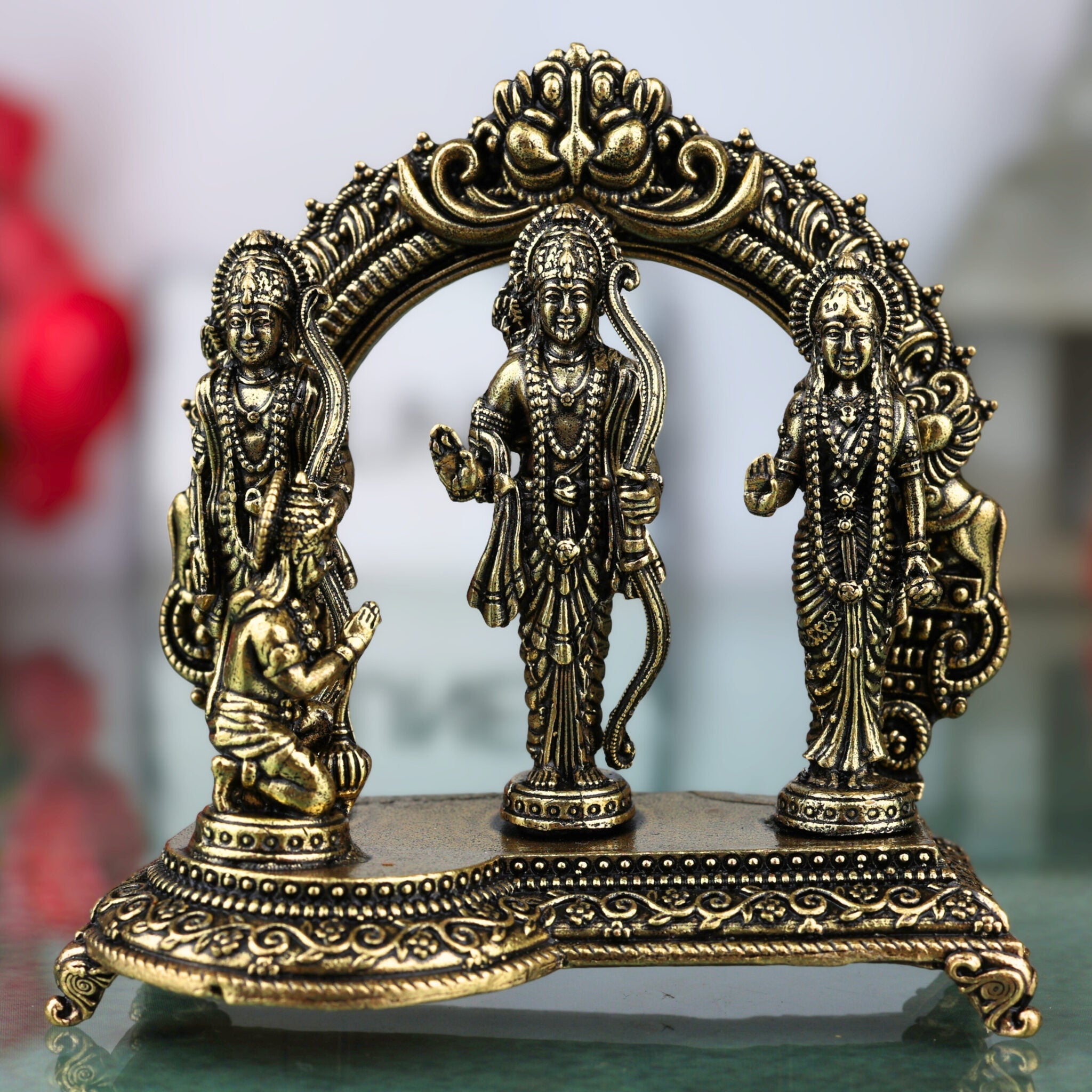 Brass Shri Ram Darbar Idol