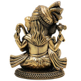 Brass Ganesha Idol, Vinayak, Ganapati, Siddhivinayak Murti for Home Decor, Pooja, Temple, Spiritual Showpiece & Gifts, Gold, 3 Inch, 1 Piece