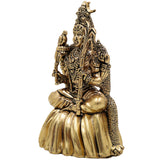 Brass Rajarajeshwari Murti, Rajeshwari Idol, Raja Rajeshwari Pratima, Lalitha Tripura Sundari Vigraha, Handcrafted Pooja Statue for Home & Temple, Gold, 4 Inch, 1 Piece