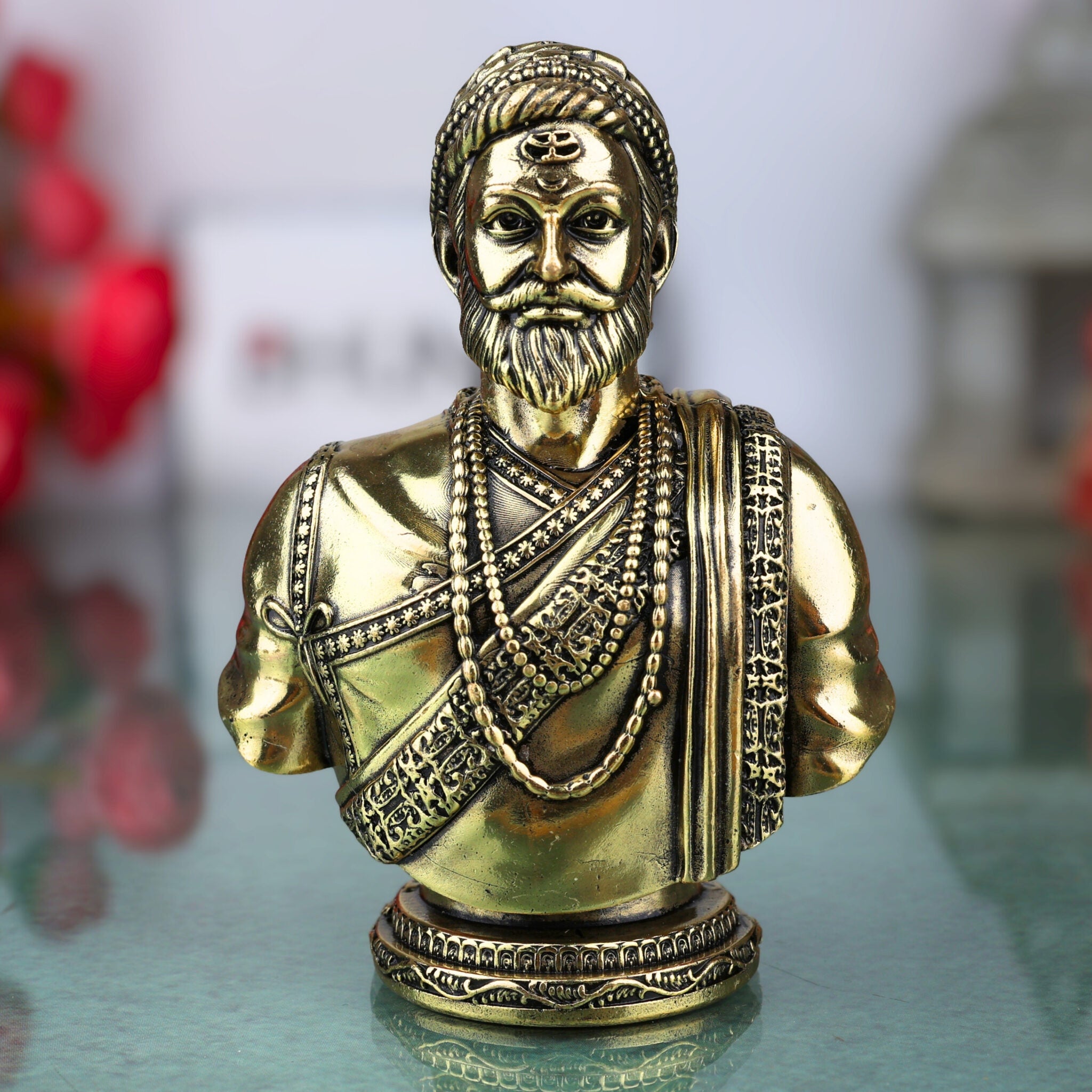 Brass Shivaji Maharaj Idol