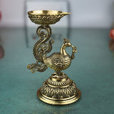 Brass Peacock Diya
