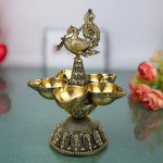 Brass Peacock Diya