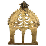 Bhunes Brass Prabhavali Frame Arch Wall Hanging for Temple and Home Decor – Prabhawal with Kirtimukha & Sheshnag for Deity | Prabhaval for Pooja Room, Gold, 10.5 Inch, 1 Piece