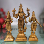 Vishnu with Sri Devi & Bhu Devi