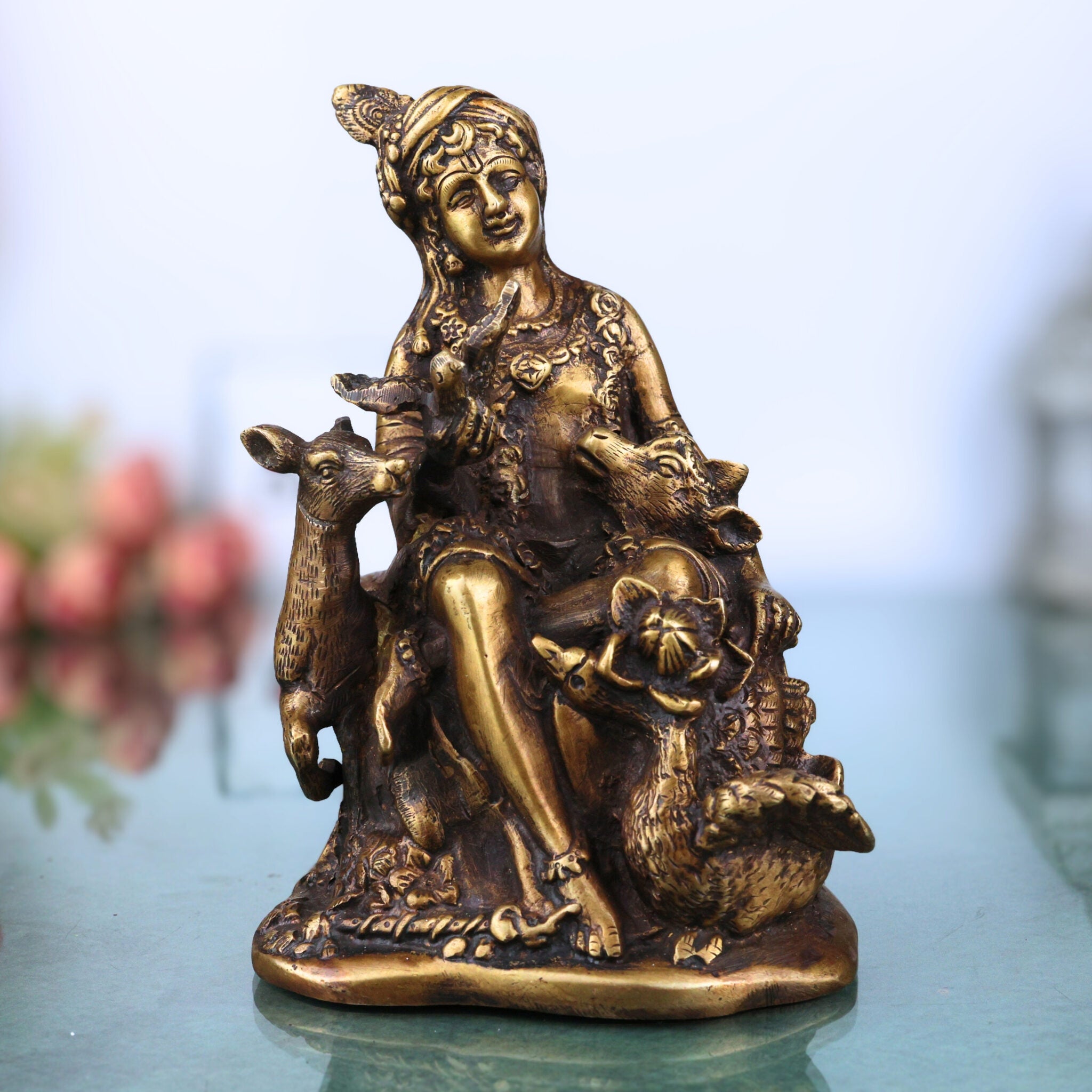 Brass Krishna Idol