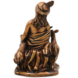 Brass Krishna Idol | Handcrafted Lord Krishna Statue | Divine Krishna Murti for Pooja, Temple & Home Decor, Gold, 6.5 Inch, 1 Piece