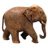 Brass Elephant Idol | Handcrafted Decorative Elephant Sculpture for Home, Pooja & Gifts, Gold, 5 Inch, 1 Piece