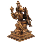 Brass Varahalakshmi Idol, Handcrafted Murti, Goddess Varalakshmi Statue for Pooja, Home Decor & Spiritual Gifts, Gold, 10 Inch, 1 Piece