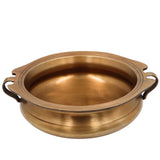 Brass Urli Bowl, Handcrafted Decorative Urli, Floating Flower Sculpture for Home Decor, Pooja & Gifts, Gold, 3.5 Inch, 1 Piece