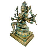 Bronze Handcrafted Matangi Idol, Maa Matangi, Matangi Devi, Shri Matangi Murti, Panchaloha, Chola Art Statue for Puja & Home Decor, Brown, 23.5 Inch, 1 Piece