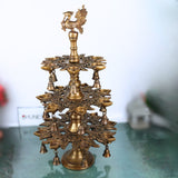 3 Step Temple Lamp with Bells