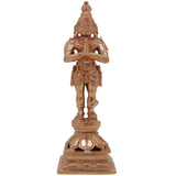 Bronze Hanuman Idol | Anjaneya Statue | Maruti Murti | Bajrangbali Figurine | Panchaloha Handcrafted Murti, Gold, 5.5 Inch, 1 Piece