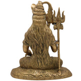 Brass Shiva Statues |Lord Shiv Idol | Shankar Idol | Shiva Brass|Lord Shiva Idols|Shankar Murti For Gift| Shiva Brass Statue| Home Decor | Showpiece, Gold, 10.5 Inch, 1 Piece