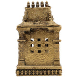 Brass Ganesh with Temple Idol, Siddhivinayak / Vinayaka Murti for Pooja, Home Decor, Temple, Festival & Gifts, Gold, 3 Inch, 1 Piece