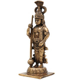 Brass Udupi Krishna Idol, Shyam Murti, Gopal Vigraha, Govinda Statue for Pooja & Home Decor, Gold, 4 Inch, 1 Piece