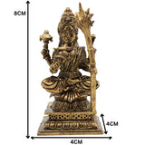 Brass Small Kamakshi Idol, Rajarajeswari Murti, Pratima, Vigraham, Bhagwati Statue for Pooja, Home Decor & Spiritual Gifts, Gold, 3 Inch, 1 Piece