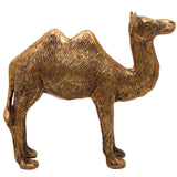 Brass Camel Idol, Indian Desert Camel Sculpture, Rajasthani Pushkar Pital Figurine, Dromedary Brass Statue, Handcrafted Thar Camel Showpiece, Gold, 7 Inch, 1 Piece