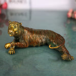 Brass Tigress Sculpture