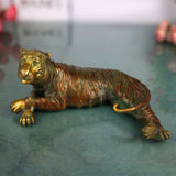 Brass Tigress Sculpture