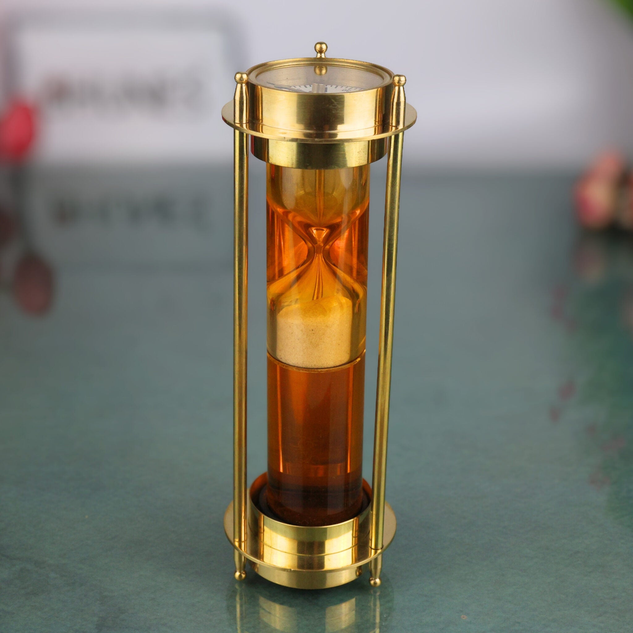 Sand Timer With Compass