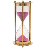 Brass Sand Timer, Hourglass, Peetal Sand Clock Office And Home Decor, Gold, 4 Inch, 1 Piece