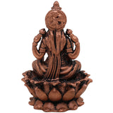 Copper Tamra Lakshmi Idol, Handcrafted Thamira lakshmi Murti, Shri Devi Mahalakshmi Vigraham for Pooja & Home Decor, Brown, 2.5 Inch, 1 Piece