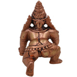 Copper Bala Krishna Idol, Tamra Laddu Gopal Murti, Makhan Chor Gopala Statue, Tamraloha Kanha Idol for Pooja, Home Decor & Gifts, Brown, 2.5 Inch, 1 Piece
