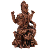 Copper Balambhika Idol, Bala Tripura Sundari Devi Murti, Handcrafted Bala Ambika Amman Statue, Tamra Bala Devi Vigraham for Pooja, Temple & Home Decor, Brown, 2 Inch, 1 Piece