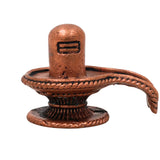Copper Shivalingam Tamra Shiva Linga Idol, Handcrafted Tamraloha Mahalingam Murti for Puja, Temple, Home Decor & Spiritual Gift, Brown, 1 Inch, 1 Piece