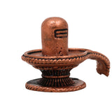 Copper Shivalingam Tamra Shiva Linga Idol, Handcrafted Tamraloha Mahalingam Murti for Puja, Temple, Home Decor & Spiritual Gift, Brown, 1 Inch, 1 Piece
