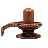Copper Shivalingam Tamra Shiva Linga Idol, Handcrafted Tamraloha Mahalingam Murti for Puja, Temple, Home Decor & Spiritual Gift, Brown, 1 Inch, 1 Piece