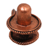 Copper Shivalingam Tamra Shiva Linga Idol, Handcrafted Tamraloha Mahalingam Murti for Puja, Temple, Home Decor & Spiritual Gift, Brown, 1 Inch, 1 Piece