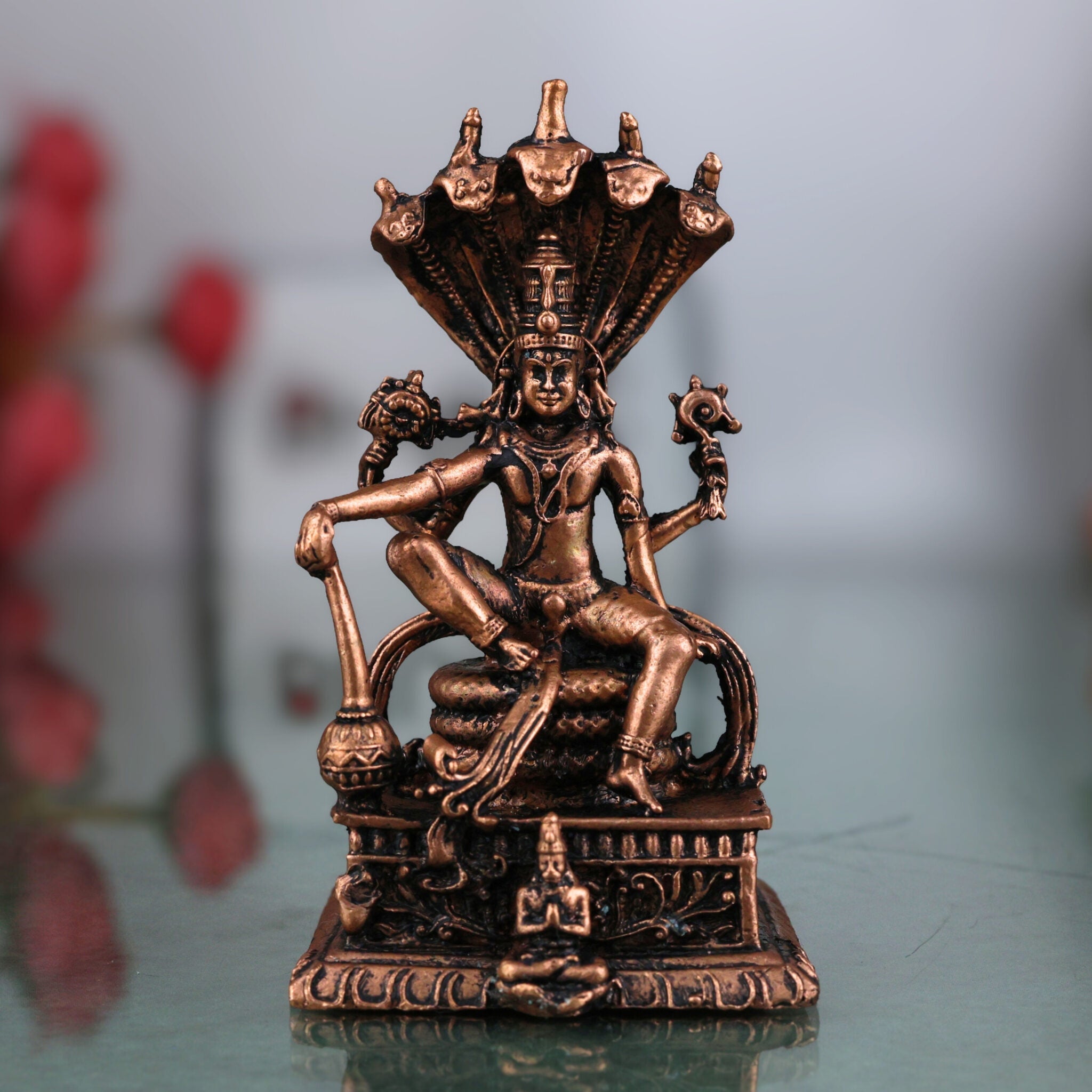 Copper Vishnu Idol