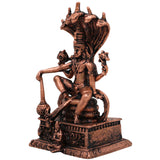 Copper Vishnu Idol, Narayana Moorti, Padmanabha Statue, Govinda Vigraham, Pooja Sculpture, Home Decor Showpiece, Brown, 3 Inch, 1 Piece