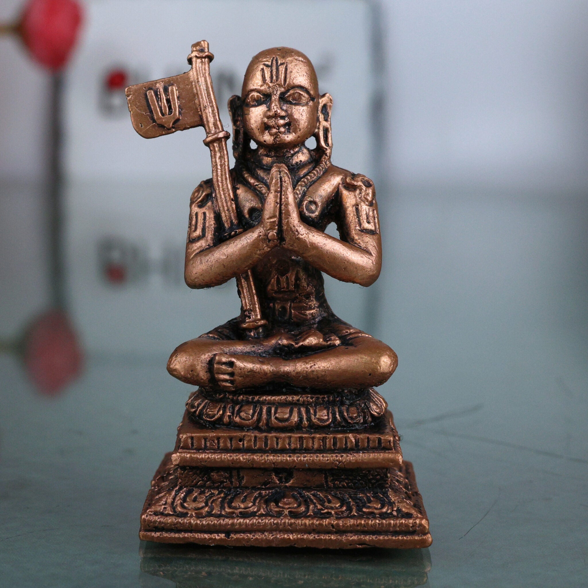 Copper Madhvacharya Idol