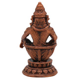 Copper Ayyappa Idol, Lord Ayyappa Statue, Swamy Ayyappa Murti, Shabarimala Sastha Sculpture for Pooja & Home Decor, Brown, 1.5 Inch, 1 Piece