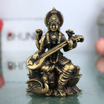 Brass Saraswati Idol